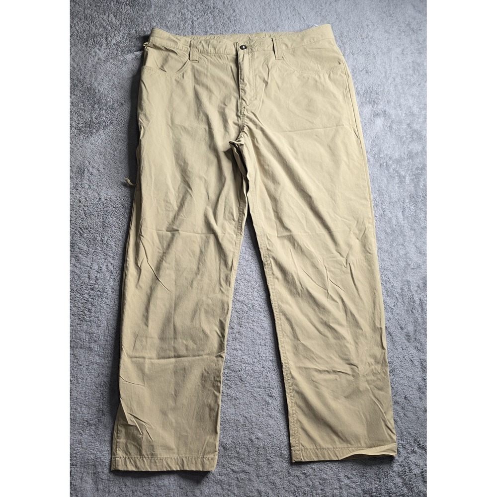 Patagonia Quandary Pants Mens 36x28 Tan Khaki Performance Hiking Trail Outdoor